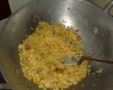 A picture of step 2 of Japanese Omurice.