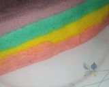 Foto langkah ke 8 dari resep Rainbow Cake Kukus Coklat Keju.