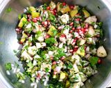A picture of step 4 of Pear Salsa.
