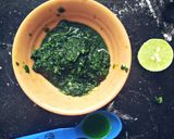 A picture of step 8 of Rice flour chapati with green chutney.