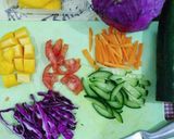Foto langkah ke 1 dari resep Salad Mangga dan Kol Ungu.
