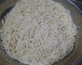 A picture of step 1 of Chinese noodles.