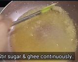 A picture of step 3 of Sooji Caramel Halwa/ Sheera.