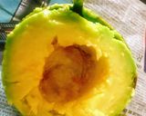 A picture of step 4 of Plantain Baskets Topped with Guacamole & Chicken Tikka.