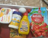 A picture of step 4 of Chicken & veg mayonnaise cheese sandwich.