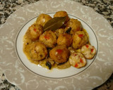 Foto del paso 9 de la receta: Albóndigas de pollo y pimientos en salsa de champiñón