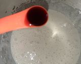 A picture of step 4 of Red velvet chocolate marble cake.