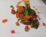 A picture of step 8 of Chinese chapati poha.