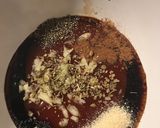 A picture of step 1 of Chicken breast with my own bbq sauce.