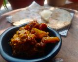 A picture of step 5 of Bajra Roti.