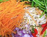 Hình bước làm 1 của món Dưa giá muối xổi