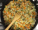 Foto del paso 5 de la receta: Risotto de langostinos y salmón