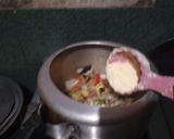 A picture of step 3 of Mix vej. Besan pulav.