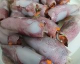 Hình bước làm 3 của món Mực dồn thịt chiên