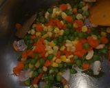 A picture of step 2 of Mixed Vegetable Masala Rice.