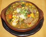 A picture of step 10 of CHILEAN BEEF CARBONADA SOUP. JON STYLE.