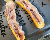 Une image de l'étape 6 de Courgette jaune farcie pancetta tomates emmental aux épices et origan (recette plancha).