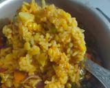 A picture of step 4 of Vegetable Khichdi.