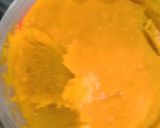 A picture of step 1 of Mango shake.
