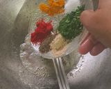 A picture of step 2 of Moringa Garlic Popcorn.