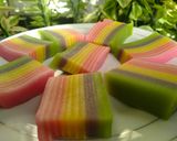 Foto langkah ke 7 dari resep Lapis rainbow 🌺.