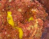 A picture of step 3 of Oven baked meat balls.
