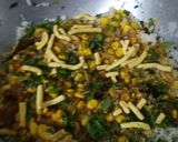 A picture of step 9 of Corn biryani.