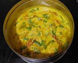 A picture of step 3 of Fried Chingri Bhapa.