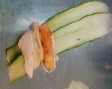 小黃瓜雞絲卷的食譜步驟2照片