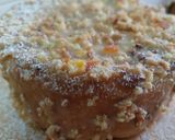 Foto del paso 6 de la receta: Bizcocho genovés con cobertura crujiente de chocolate blanco, almendras y naranja confitada