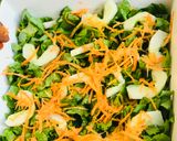 A picture of step 5 of Fattoush salad.