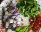 A picture of step 7 of Pizza Cake.