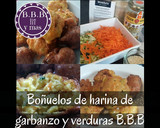 Foto del paso 5 de la receta: Buñuelos de harina de garbanzo y verduras (Veganos)