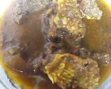 A picture of step 3 of Farfesun kan sa da harshe(peppers soup).