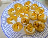 A picture of step 4 of Dahi Sev Puri.