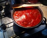 Paradicsomos marha, spagettivel recept fázis 3 fotója