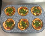 A picture of step 6 of Baked Salami Cupcakes.
