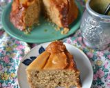 Foto del paso 5 de la receta: Torta invertida de peras con avena y harina integral🍐