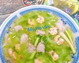 Hình bước làm 4 của món Canh tôm và mộc nấu khổ qua
