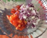 A picture of step 1 of Masala papad.