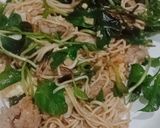 รูปขั้นตอนการทำที่ 4 ของ ผัดบะหมี่,หมูสับ,ต้นอ่อนรวมมิตร - คีโต