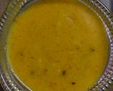 A picture of step 1 of Leftover kadi khandvi.