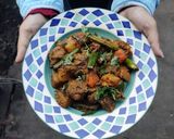 A picture of step 10 of Chicken curry with winter veggies.