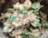 Malabar spinach pokada recipe step 2 photo