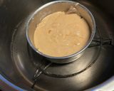 A picture of step 4 of Eggless Coffee Cake (in pressure cooker).