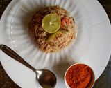 A picture of step 7 of Wheat vermicelli upma.