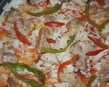 A picture of step 7 of Chicken Cheese Pizza🤗.