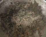 A picture of step 3 of Lal Saag Bhaja/Amaranth.