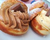 Vaníliás-csokis szalagos fánk recept fázis 7 fotója