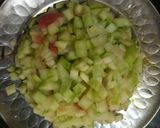 A picture of step 1 of Watermelon Rind curry.
